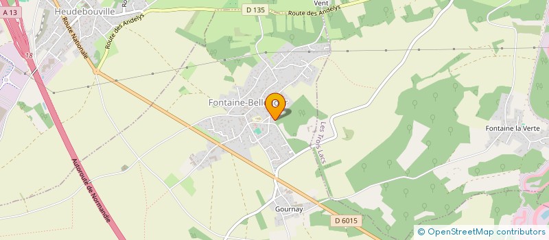 localisation de l'entreprise MONSIEUR JEAN-CLAUDE LE GUELLEC  FONTAINE-BELLENGER