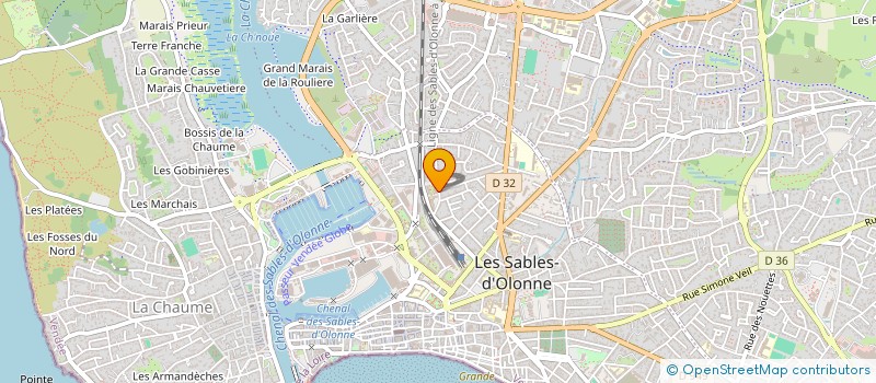 localisation de l'entreprise MONSIEUR JEAN-CLAUDE LE HENAFF  LES SABLES D'OLONNE