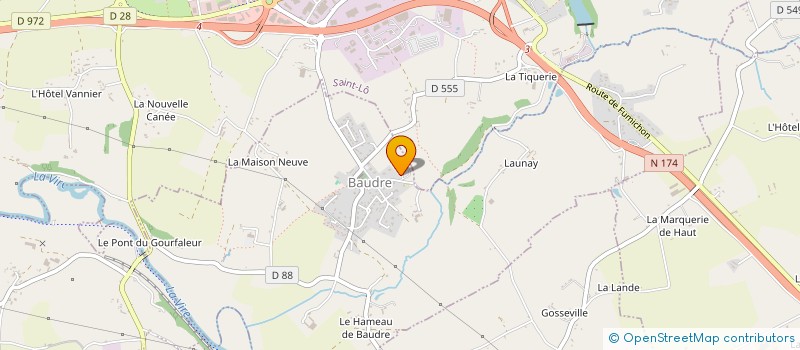 localisation de l'entreprise MONSIEUR JEAN-CLAUDE LEBEL à BAUDRE