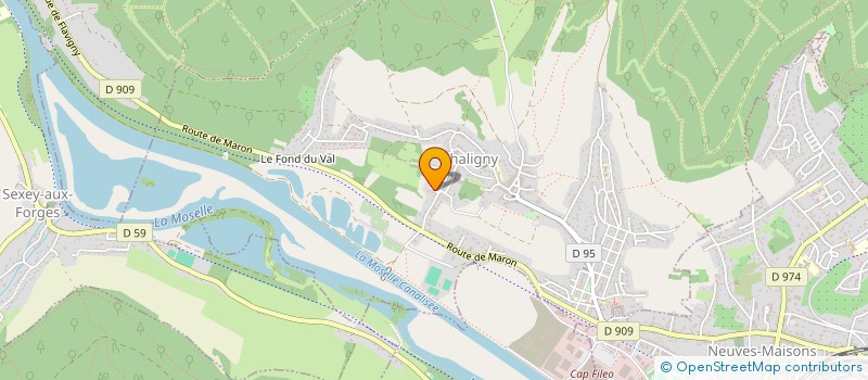 localisation de l'entreprise MONSIEUR JEAN CLAUDE LEBOEUF  CHALIGNY