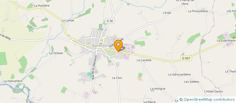 localisation de l'entreprise MONSIEUR JEAN-CLAUDE LEBRET  BARENTON