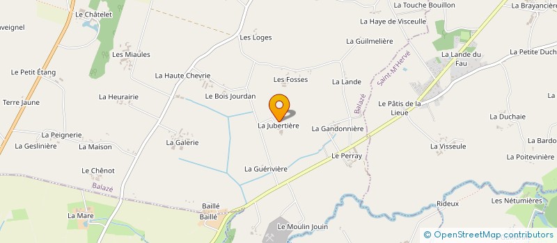 localisation de l'entreprise MONSIEUR JEAN-CLAUDE LEBRU  BALAZE