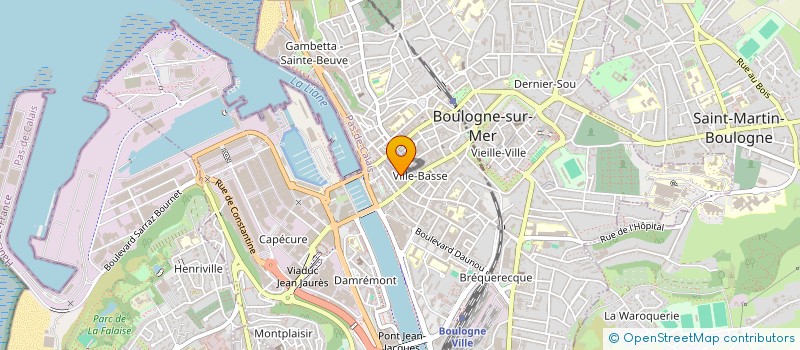 localisation de l'entreprise MONSIEUR JEAN-CLAUDE LEFEBVRE  BOULOGNE-SUR-MER