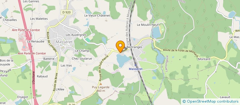 localisation de l'entreprise MONSIEUR JEAN CLAUDE LEFEBVRE à MASSERET