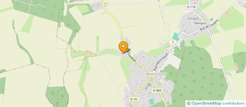 localisation de l'entreprise MONSIEUR JEAN-CLAUDE LEFEBVRE  WALINCOURT-SELVIGNY