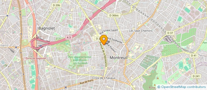 localisation de l'entreprise MONSIEUR JEAN-CLAUDE LEGENTIL à MONTREUIL