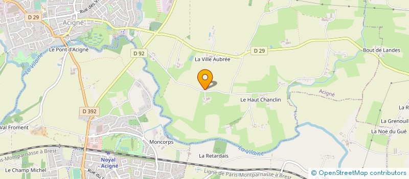 localisation de l'entreprise MONSIEUR JEAN-CLAUDE LEHUGER  ACIGNE