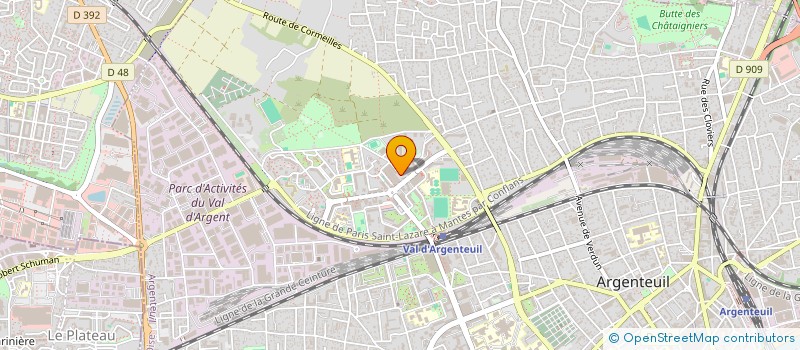localisation de l'entreprise MONSIEUR JEAN-CLAUDE LEMOINE  ARGENTEUIL