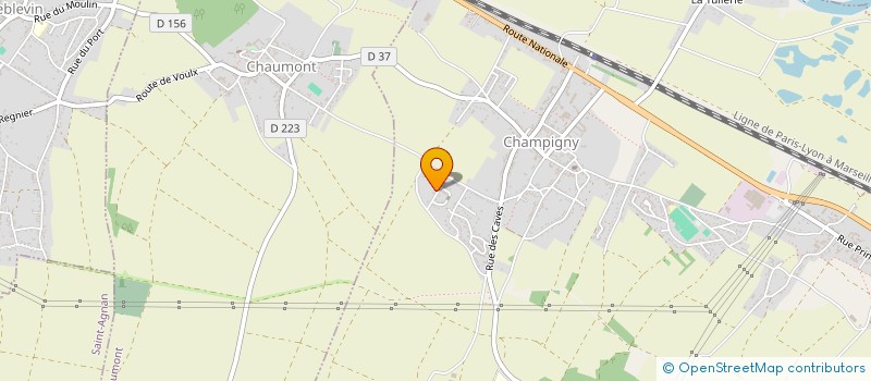 localisation de l'entreprise MONSIEUR JEAN-CLAUDE LENFANT  VILLEBLEVIN