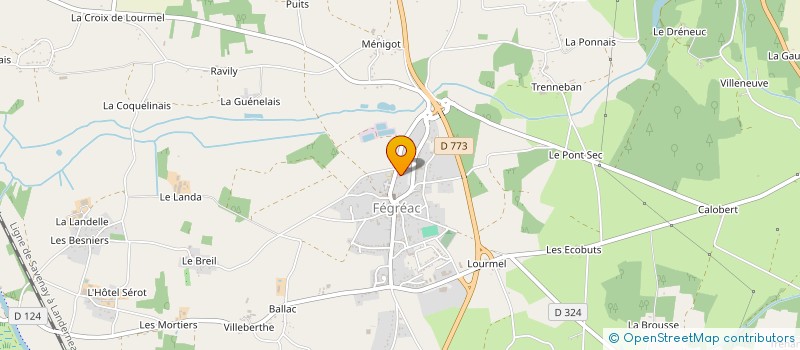 localisation de l'entreprise MONSIEUR JEAN-CLAUDE LERAY  FEGREAC