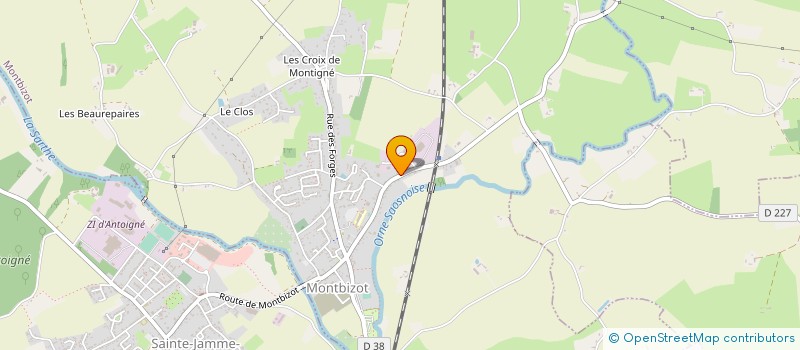 localisation de l'entreprise MONSIEUR JEAN-CLAUDE LEVEILLEAU  MONTBIZOT