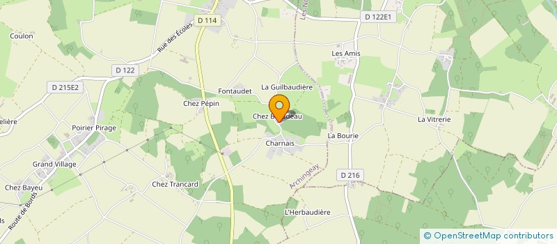 localisation de l'entreprise MONSIEUR JEAN CLAUDE LEVRAEY  ARCHINGEAY