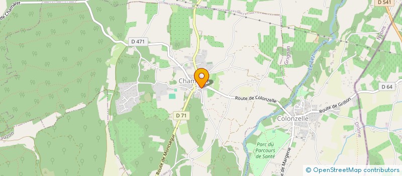 localisation de l'entreprise MONSIEUR JEAN-CLAUDE LICCIARDI  CHAMARET