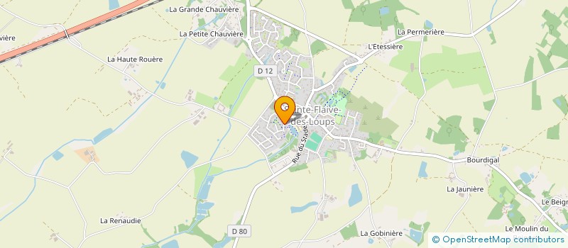 localisation de l'entreprise MONSIEUR JEAN CLAUDE LIONI  SAINTE-FLAIVE-DES-LOUPS