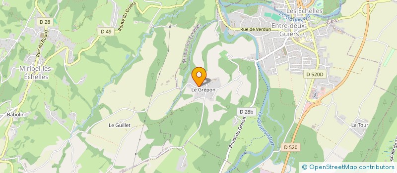 localisation de l'entreprise MONSIEUR JEAN-CLAUDE LOURENCO  ENTRE-DEUX-GUIERS