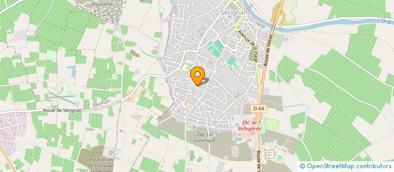 localisation de l'entreprise MONSIEUR JEAN-CLAUDE MACIPE  SERIGNAN