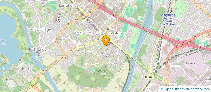 localisation de l'entreprise MONSIEUR JEAN-CLAUDE MADOU  CERGY