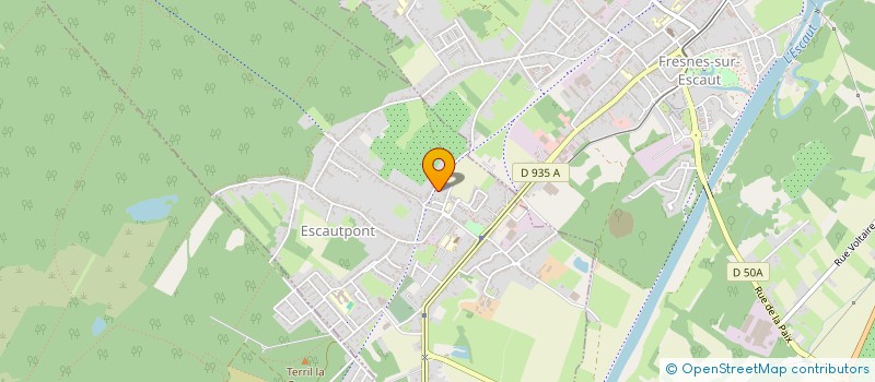 localisation de l'entreprise MONSIEUR JEAN-CLAUDE MAHIEU  ESCAUTPONT