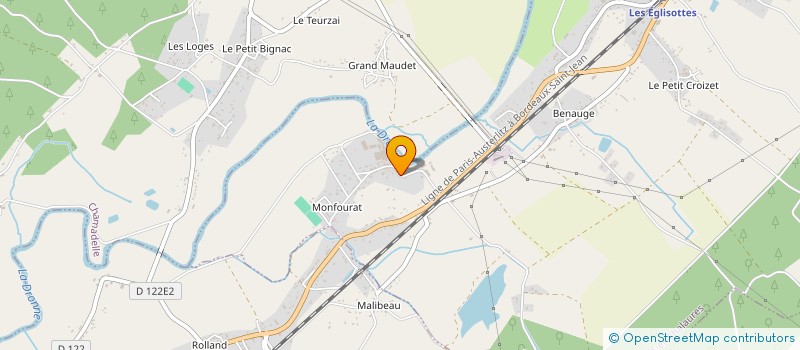 localisation de l'entreprise MONSIEUR JEAN-CLAUDE MAILLET  LES EGLISOTTES-ET-CHALAURES