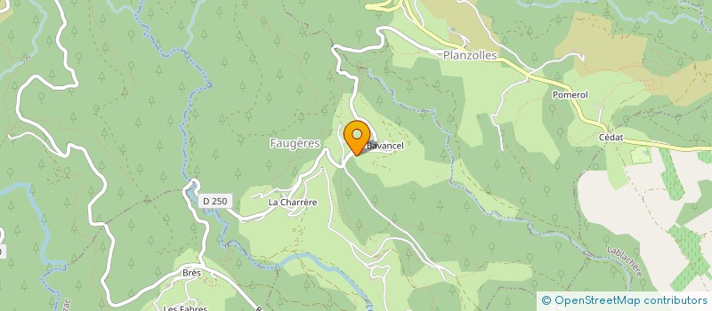 localisation de l'entreprise MONSIEUR JEAN-CLAUDE MALARD  FAUGERES