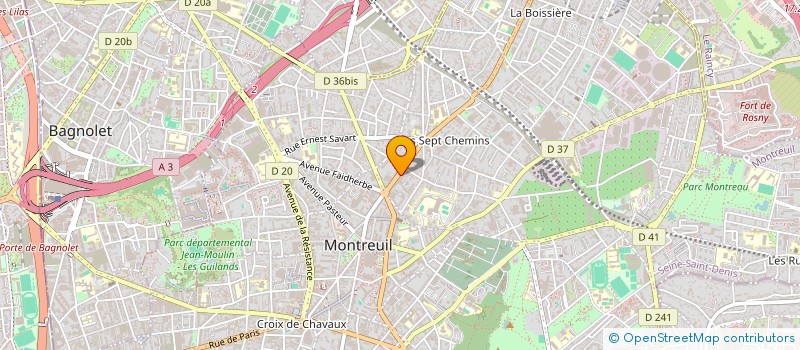 localisation de l'entreprise MONSIEUR JEAN CLAUDE MANREZA à MONTREUIL