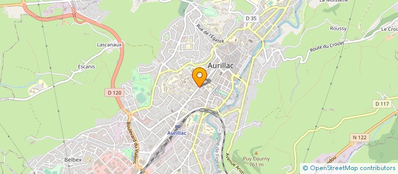 localisation de l'entreprise MONSIEUR JEAN-CLAUDE MARCENAC à AURILLAC