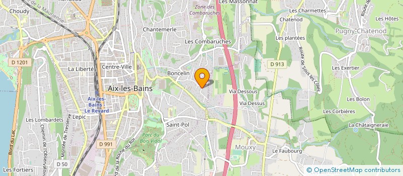 localisation de l'entreprise MONSIEUR JEAN -CLAUDE MARITAUD à AIX-LES-BAINS