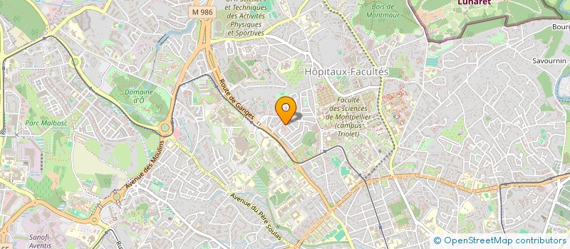 localisation de l'entreprise MONSIEUR JEAN-CLAUDE MAROT à MONTPELLIER
