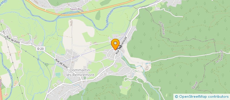 localisation de l'entreprise MONSIEUR JEAN-CLAUDE MARTIN  DOMMARTIN-LES-REMIREMONT