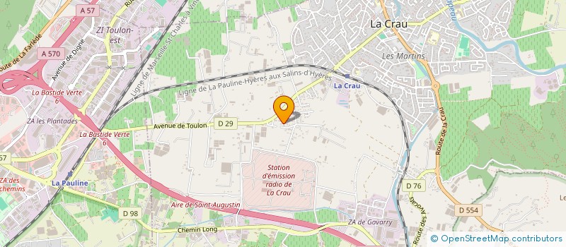 localisation de l'entreprise MONSIEUR JEAN CLAUDE MARTIN  LA CRAU