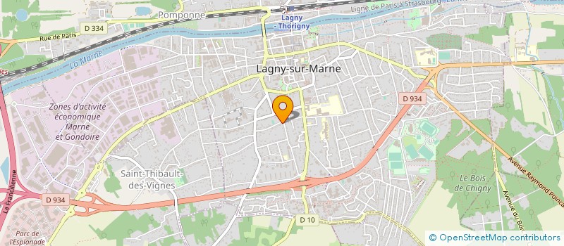 localisation de l'entreprise MONSIEUR JEAN-CLAUDE MARZIN  LAGNY-SUR-MARNE