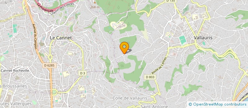 localisation de l'entreprise MONSIEUR JEAN -CLAUDE MATERA  VALLAURIS