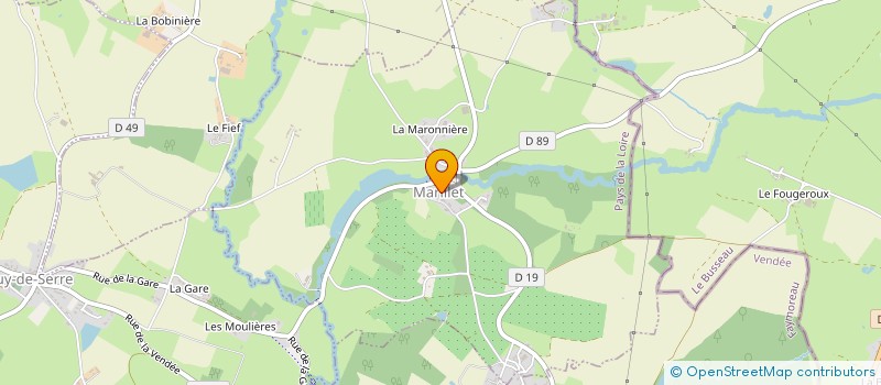 localisation de l'entreprise MONSIEUR JEAN-CLAUDE MATHIEU  MARILLET