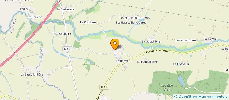 localisation de l'entreprise MONSIEUR JEAN-CLAUDE MAUDET  LES HERBIERS