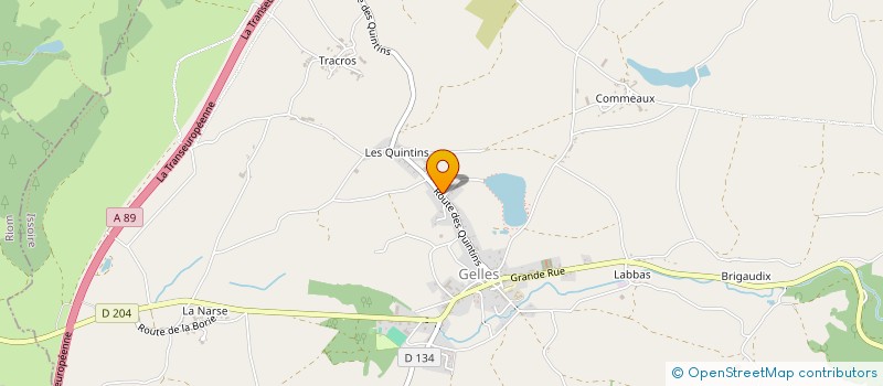 localisation de l'entreprise MONSIEUR JEAN-CLAUDE MAZAL  GELLES