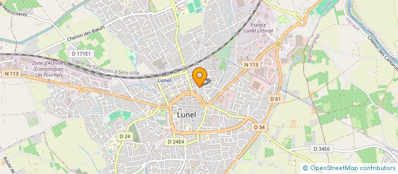 localisation de l'entreprise MONSIEUR JEAN-CLAUDE MECHALI  LUNEL