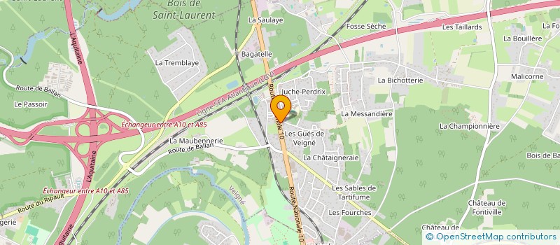 localisation de l'entreprise MONSIEUR JEAN-CLAUDE MEGESSIER  VEIGNE