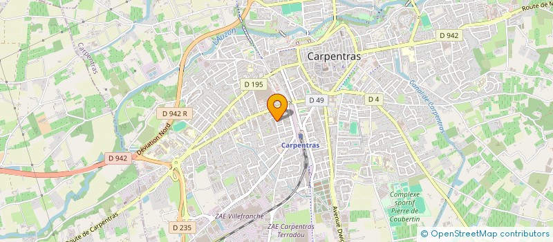 localisation de l'entreprise MONSIEUR JEAN-CLAUDE MENCARELLI  CARPENTRAS