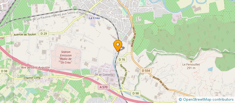 localisation de l'entreprise MONSIEUR JEAN-CLAUDE MERIC  LA CRAU