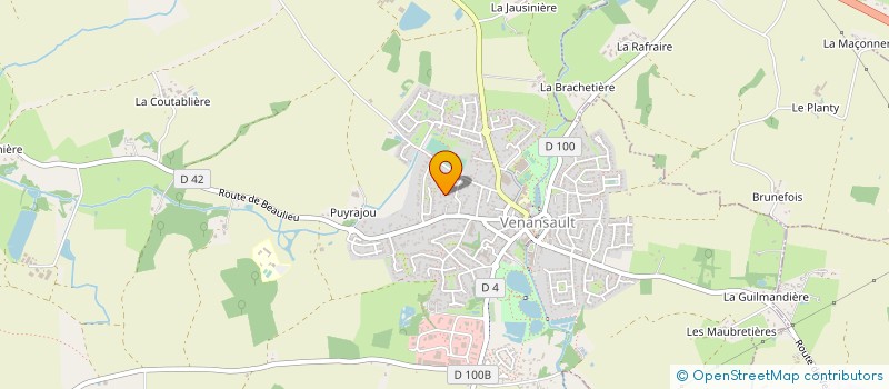 localisation de l'entreprise MONSIEUR JEAN-CLAUDE MERIEAU  VENANSAULT