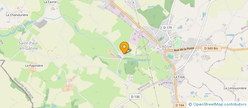 localisation de l'entreprise MONSIEUR JEAN-CLAUDE METAIS  SAINT-PAUL-EN-GATINE