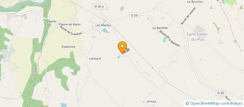 localisation de l'entreprise MONSIEUR JEAN-CLAUDE MILHAU à SAINT-JULIEN-DU-PUY