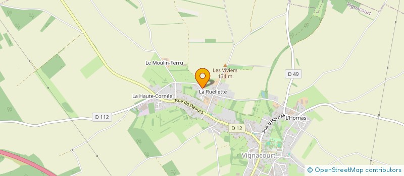 localisation de l'entreprise MONSIEUR JEAN-CLAUDE MILLOT  VIGNACOURT