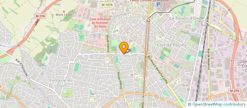 localisation de l'entreprise MONSIEUR JEAN-CLAUDE MODOT à DIJON
