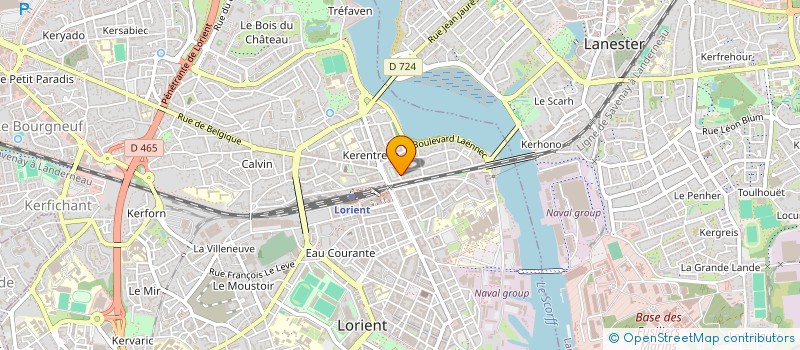 localisation de l'entreprise MONSIEUR JEAN-CLAUDE MOINET  LORIENT