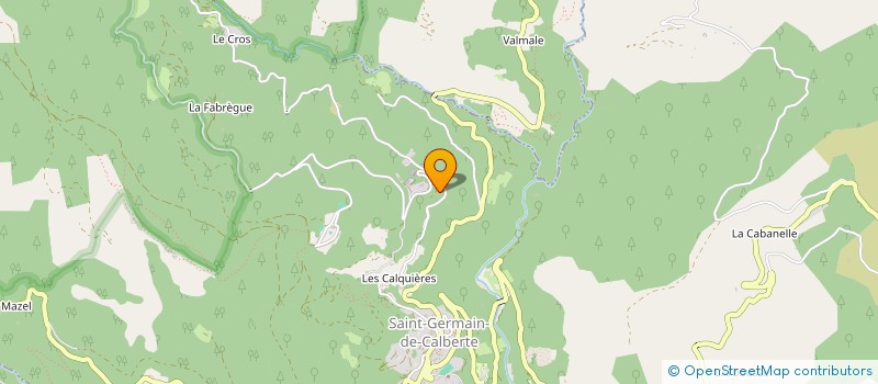 localisation de l'entreprise MONSIEUR JEAN-CLAUDE MOLINES  SAINT-GERMAIN-DE-CALBERTE