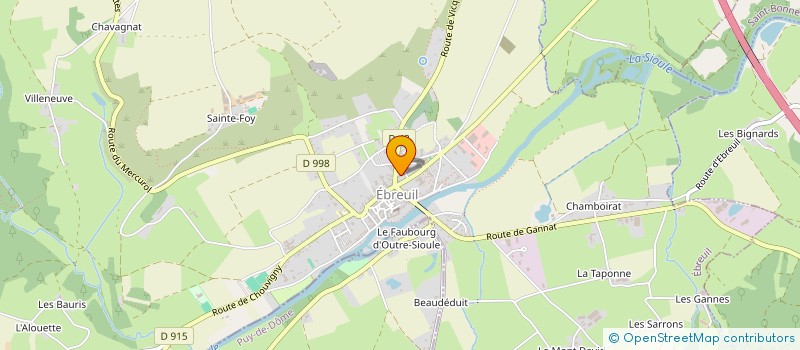 localisation de l'entreprise MONSIEUR JEAN-CLAUDE MONNET-TAILLANDIER  EBREUIL