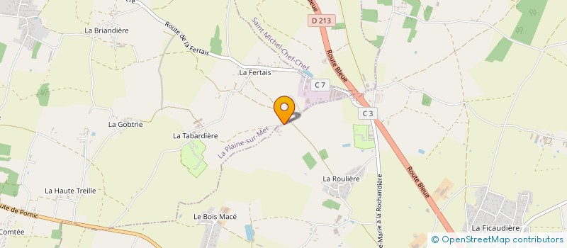 localisation de l'entreprise MONSIEUR JEAN-CLAUDE MOREAU à LA PLAINE-SUR-MER
