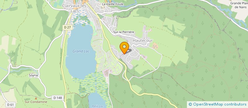 localisation de l'entreprise MONSIEUR JEAN-CLAUDE MOREL-BAILLY à CLAIRVAUX-LES-LACS