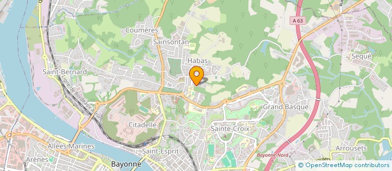 localisation de l'entreprise MONSIEUR JEAN CLAUDE MOURGUIART  BAYONNE